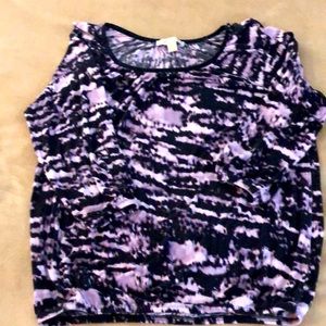 Michael Kors purple and black top